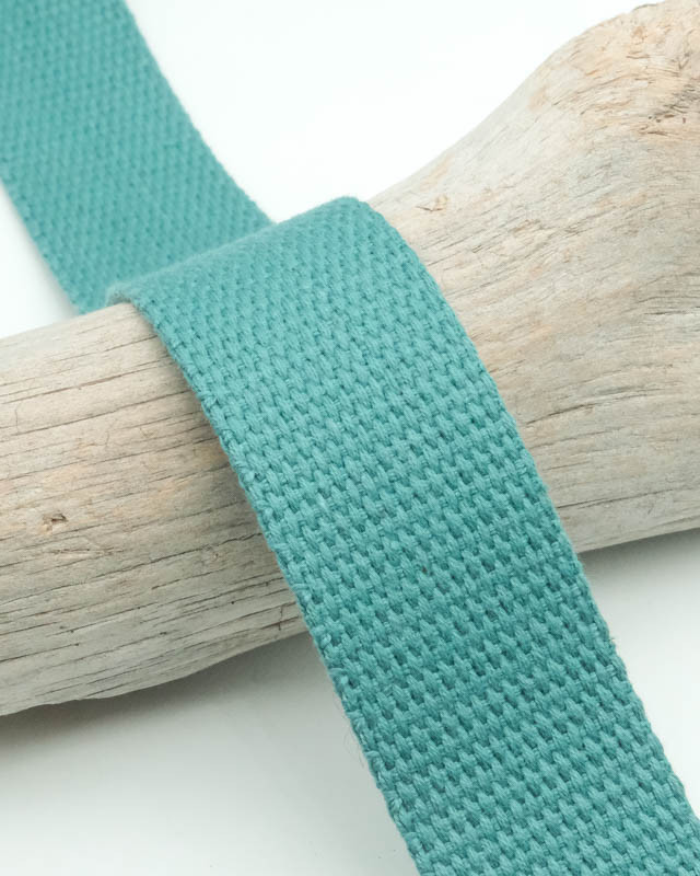 Sangle Coton 25MM Bleu Canard - Maison Klem